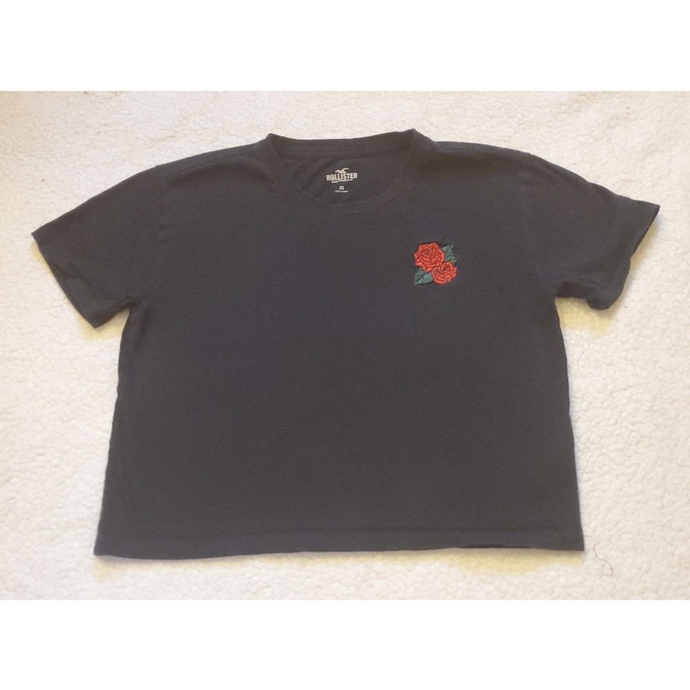 Hollister Cropped VSCO style short sleeve T-shirt